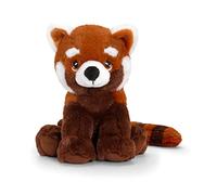 Keel Toys- KEELECO-Peluche Panda Roux 18 cm, SE6566, Colore Marrone, Bianco