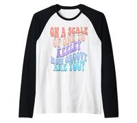 Keeley Cute Retro Girls Groovy Keeley Personalized Name Maglia con Maniche Raglan
