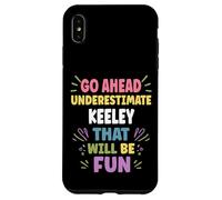KEELEY Personalized Women's Gift Custom KEELEY Custodia per iPhone XS Max