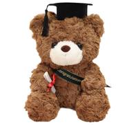 KEELYY orso di peluche per la laurea, orsacchiotto di peluche con diploma e cappello da dottore, regalo per la laurea, regalo per la laurea di scapolo, regalo per l'esame superato