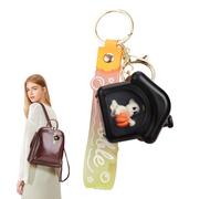 Keementchain di - Ciondolo della casa nera di cartoni animati | Fascolo della borsa sospesa unica con figura fantasma, ciondolo di Halloween luminoso, luce carina di coppia e giocattolo da festa