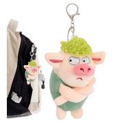 Keementchain per maiale divertente - pendente con zaino per animali da peluche, accessorio per bambole di morbido | Prezzo e grazioso tastiera arrabbiata per la decorazione del fascino delle bor