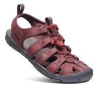 KEEN Clearwater Cnx Leather Sandali da Donna, Rosso (Wine/Red Dahlia), 35 EU