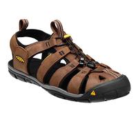 Keen Clearwater CNX Leather Sandali Uomo, dark earth/black US 9 | EU 42 2020 Sandali casual