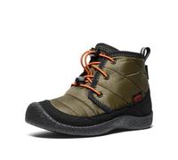 KEEN Howser 2 Chukka Waterproof, Stivali Chukka Unisex - Bambini e Ragazzi, Dark Olive Gold Flame, 34 EU