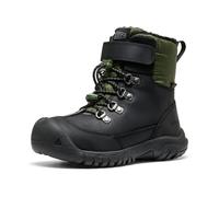 KEEN Kanibou - Stivali da neve impermeabili unisex per bambini, Nero Bronzo Verde, 32 EU