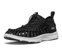 KEEN Uneek O3 - Sandali da donna traspiranti con due cordini, vestibilità comoda, stile sneaker, Nero/Bianco Stella, 39.5 EU