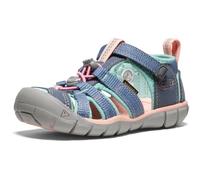 KEEN SEACAMP II CNX, Sandali Unisex - Bambini e ragazzi, Blu Flint Stone Ocean Wave, 37 EU