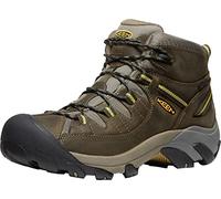 KEEN Targhee 2 Mid Waterproof, Stivali da Escursionismo, Uomo, Black Olive/Yellow, 43 EU