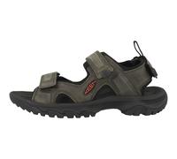 Keen Targhee III Open Toe Sandali Uomo in Pelle Scurograu
