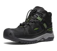 KEEN Targhee Mid - Scarponi da trekking impermeabili unisex per bambini, Campeggio Nero, 8 UK Child
