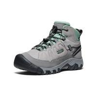 KEEN Unisex-Child Targhee 4 Mid Waterproof Hiking Boots, Alloy/Granite Green, 39