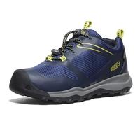 KEEN Unisex-Child Wanduro Low Waterproof Sneakers, Sky Captain/Evening Primrose, 34