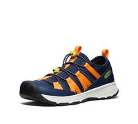 KEEN Unisex Kid's Motozoa Sneaker, Naval Academy Bright Marigold, 13 UK Child