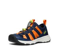 KEEN Unisex Kid's Motozoa Sneaker, Naval Academy Bright Marigold, 7 UK Child