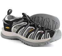 KEEN Whisper Nero/Neutro Grigio con Scollo a Cascata Sport Sandalo Donna Taglie