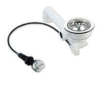 keenberk Piletta per lavello con setaccio 3 1/2" - Ø 114 mm con controllo rotante via cavo eccentrato