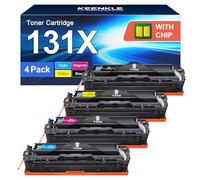 KEENKLE 131X Toner Compatibili per HP 131X 131A CF210X CF210A Cartucce Toner per HP LaserJet Pro 200 Color MFP M276n M276nw M251n M251nw CF211X CF212X CF213X CP1215 (Nero Ciano Giallo Magenta,4-PACK)