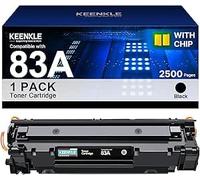 KEENKLE 83A Cartuccia Toner Compatibile per HP 83A CF283A per LaserJet Pro M201n M201dw per MFP M225dn M225dw M125a M125rnw M125nw M127fn M127fp M127fs M127fw (Nero, 1-Pack)