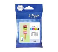KEENKLE LC421XL - Cartucce d'inchiostro compatibili con Brother LC421 LC-421XL DCP-J1050DW DCP-J1140DW MFC-J1010DW, confezione da 4, nero/ciano/magenta/giallo