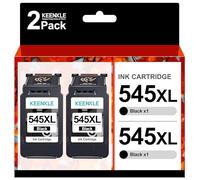 KEENKLE PG-545XL Compatibili per Canon 545 XL PG-545XL Cartucce d'inchiostro Sostituzione per Pixma MX495 MG2550 MG2550S TS3150 TR4550 MG3050 MG2950 MG2450 MG3053 MG3051 iP2850 (Nero, 2-Pack)