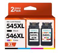 KEENKLE PG-545XL CL-546XL Cartucce d'Inchiostro Sostituzione per Canon 545 546 XL per Canon Pixma MG2550S MX495 TS3150 TR4550 MG2550 MG3050 MG2950 MG2450 TS3151 TR4551 TS3350 (Nero Tri-Colore, 2-Pack)