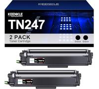TN-243BK TN-247BK TN243BK TN247BK Toner compatibile per Brother TN-243 TN-247 TN 243 247 MFC-L3750CDW MFC-L3770CDW DCP-L3550CDW HL-L3230CDW HL-L3210CW MFC-L3710CW (Nero, 2-Pack)