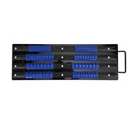 Keenso 1/2 3/8 1/4 di Pollice Rack per Supporto a Presa Multifunzionale con 80 Clamp/Holder di Base, Organizzatore in Acciaio Cromatico per Garage e Officina