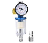 Keenso 1/4 -pollice Aria -Aria Regolatore a Pressione in Separatore di Filtro Vacillatore per Olio per la Pistola Spray Filtro Compatto per e Pistole a Spruzzo, Prevenire L'inquinamento Dell'acqua,