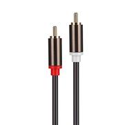 Keenso 1,5 m maschio per XLR -AudioAdapter doppio cavo patch per un segnale stabile, lamiera di controllo zinco, interfaccia oro nero