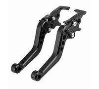 Keenso 1 paio di leve freno a disco universali in lega di alluminio, leva di frizione e freno per moto, leva del freno per moto, colore: nero