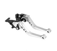 Keenso 1 Paio di Leve Manubrio Frizione 7/8 ", Leva Freno a Tamburo Universale 22mm per Suzuki(Argento)