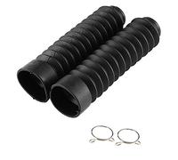 Keenso 1 Paio Ghette Copri Forcella in Gomma Copriscarpe Forcella Anteriore per Moto Guanti Gators Stivali Parapolvere Ammortizzatore 205 x 42 mm