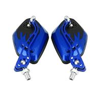 Keenso 1 Paio specchietti retrovisori universali per Motocicletta, Manubrio Regolabile in Alluminio specchietti retrovisori Laterali Modello Fiamma Modello Moto Scooter 10mm