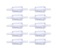 Keenso 10 Pezzi Valvola di Controllo 4 Mm PP Pompa Ad Aria Aquarium 1 SL di Arresto dell'Acqua Slogan per Pesce - Forte Pressione, Materiale PP Eccellente per Gli Acquari per (#2)