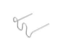 Keenso - 100 graffette 0,8 mm, per riparazione di paraurti auto, pre-tagliate, in plastica, per riparazione di carrozzeria, 3 tipi disponibili (stile onda), 100 pezzi Cura della bellezza