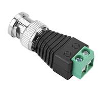 Keenso 10pcs Green Coassial BNC Mash Cable Collegamento -Adattatore Pertinenti per CCTV -Video Balun Camera Facile Installare, Durata a Lungo Termine,