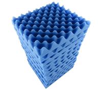 Keenso 12 Pannelli in Schiuma, Imbottitura in Schiuma per Uova, 30 X 30 X 5 Cm, Isolante per Home Studio, Teatro, KTV, Ufficio, Parete, Controllo del Rumore, Riduzione dell'eco. (BLUE)