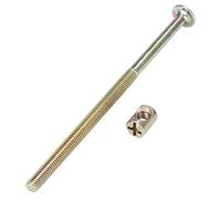 Keenso 120mm Bulloni per Mobili, Elementi di Fissaggio in Acciaio Al | Include 10 dadi, ottimi per l\'unione del legno, costruzione durevole, connessione stabile