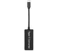 Keenso 2/1 per il Convertitore di Tipo -C con PTC, Adattatore USB C per Console di Gioco con Switch, Convertitore di Dispositivi Compatti per L'uso di OnThego (BLACK)
