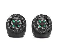 Keenso 2 bussole per orologio rimovibili, impermeabili, per polso, kit di sopravvivenza all'aperto, campeggio, escursionismo o paracadutismo