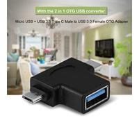 Keenso 2 in 1 Micro USB 3.1 Tipo C Man Fino a 3.0 Felebrazione di Feman OTG Converti L'adattatore per Telefoni e Tablet Cellulari,