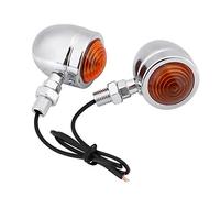 Keenso 2 pezzi/paio Indicatori di direzione moto Indicatori di direzione, 12V 3W Luci dei freni per moto Fendinebbia Fari Proiettile Luce posteriore lampeggiante Indicatore luminoso