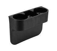 Keenso 3 In1 Seggiolino Auto Portabicchieri con Zeppa, Nero Universale 2 Inserti portabicchieri, Portabottiglie Multifunzione Sedile Posteriore Staffa per Bere Doppio portabicchieri Supporto