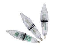 Keenso 3 Pezzi Lampada con Esca Subacquea LED Esca da Pesca Luce Plastica Che Cambia Colore Lampeggiante Batteria Incorporata AG13 LR44 per Pesca Notturna in Acqua Dolce Salata