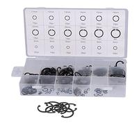 Keenso 300 Pezzi Kit Ad Anello di Fissaggio di Circlip Interno, Strumento di Riparazione Universale per la Casa, Kit di Assortimento Ad Anello a Scatto, Acciaio in Lega