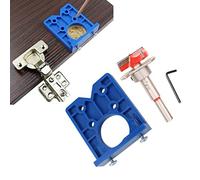 Keenso 35 Mm Incernierati a Cerniera Noiosa Strumento di Lavorazione del Legno Portatile per Allineare il Morsetto/supporto per le Perforazioni in Lega per gli Amanti