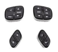 Keenso 4 Pezzi Pulsante Interruttore di Controllo del Volante ABS Interruttore di Controllo Audio del Volante 5 Pin 4 Pin Pulsanti Informazioni Volume Radio per Envoy Chevy Trailblazer