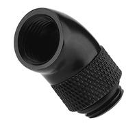 Keenso 45 -Adattatore di Rotazione Curva di Riduzione di Grado per il Raffreddamento 'acqua per PC, Filo in Ottone G1/4 per il Corpo di Riscaldamento della CPU, Potenza Stabile per i Giocatori