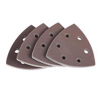 Keenso 4pcs 6 Fori Carta Vetrata di Spugna Triangolare per Strumenti di lucidatura: Carta per il Ciclo del Disco per Gusci e Superficie della Vernice (1800-2000#)